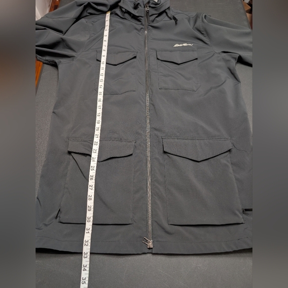 Eddie Bauer Travex Trek And Travel Dark Charcoal Grey Men's Black Utility Jacket - Picture 10 of 12
